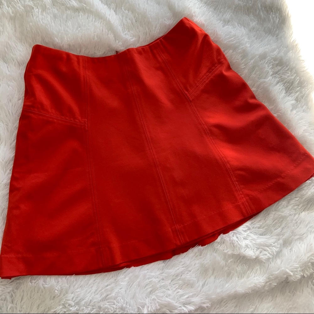 Loft Red Flippy Skirt